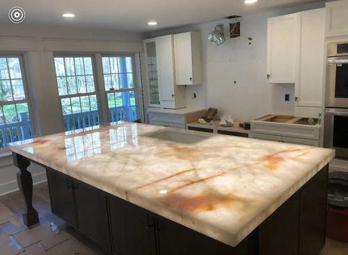 Premium white quartz kitchen - premium,