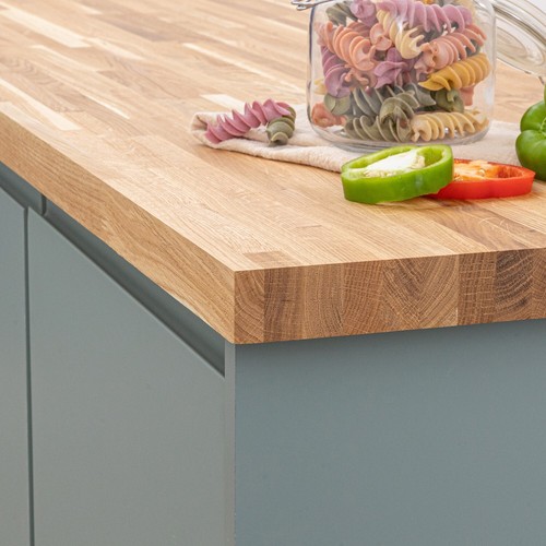 Solid oak kitchen - oak, wood