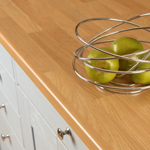 Oak block laminate kitchen - block,