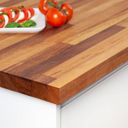 Iroko worktops solid - iroko, wood