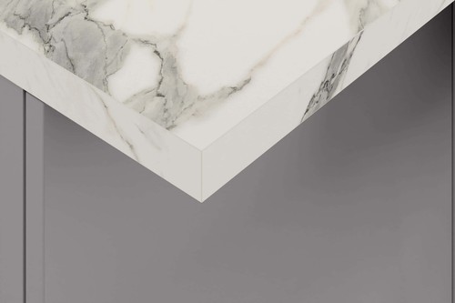 Statuario square edge - edge, laminate