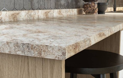 Beige sandstone rounded - beige, edge