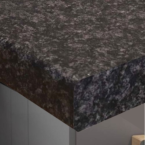 Jet laminated kitchen worktop - jet,