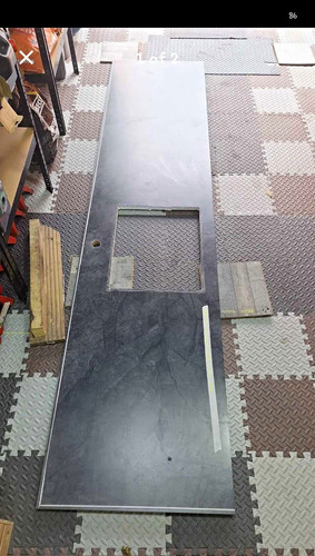 Black laminate kitchen worktop - kitchen,